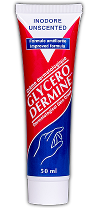 Glycerodermine - Crème à mains inodore  pour mains sèches, gercées ou craquées