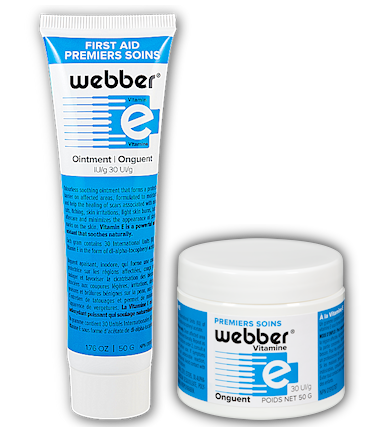 Webber onguent premiers soins fortifiée d'une forte concentration de vitamine E